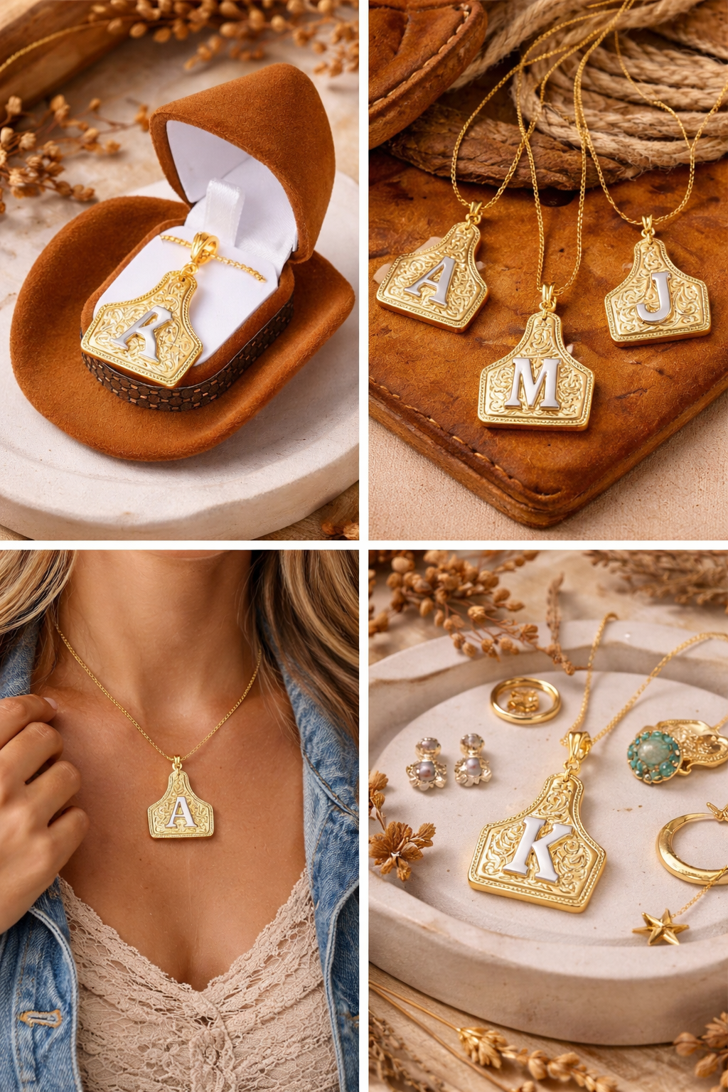 The Rodeo Charm Initial Necklace