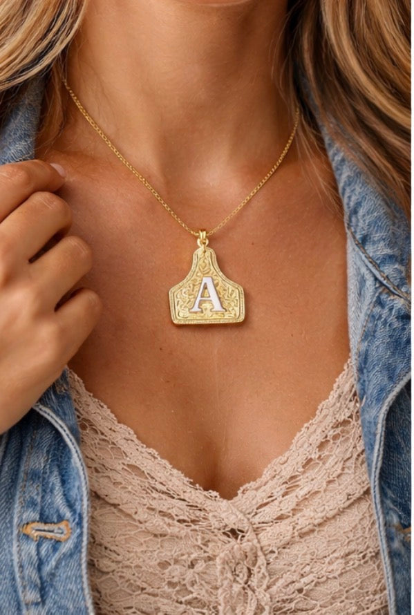 The Rodeo Charm Initial Necklace
